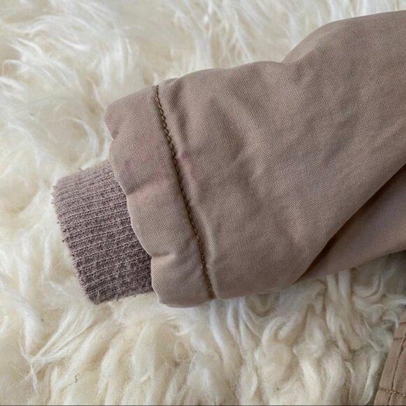 GAP Khaki Sherpa Lined Winter Jacket 0-6 mos - Picture 7 of 10